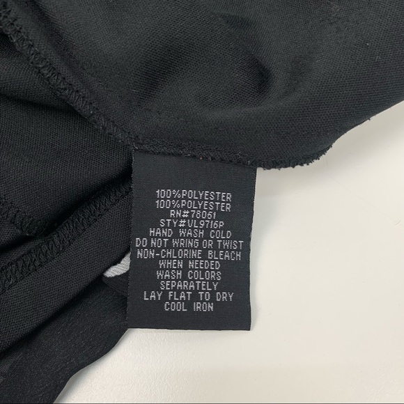 TRIPP NYC Skull Chiffon Dress Ruffles Goth Black Size Large - Picture 6 of 13